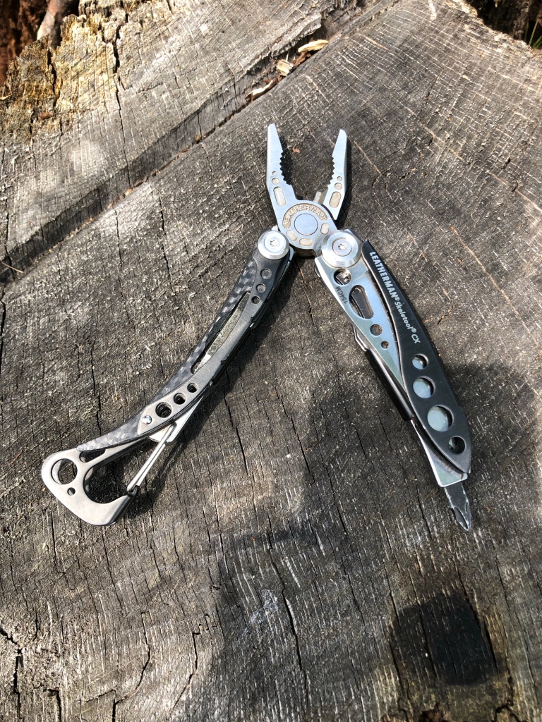 Skeletool CX multi-tool with pliers opened