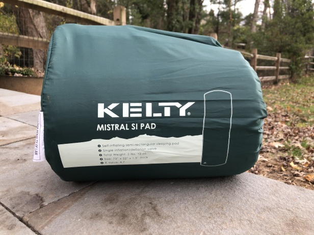 Kelty Mistral SI sleeping pad rolled up