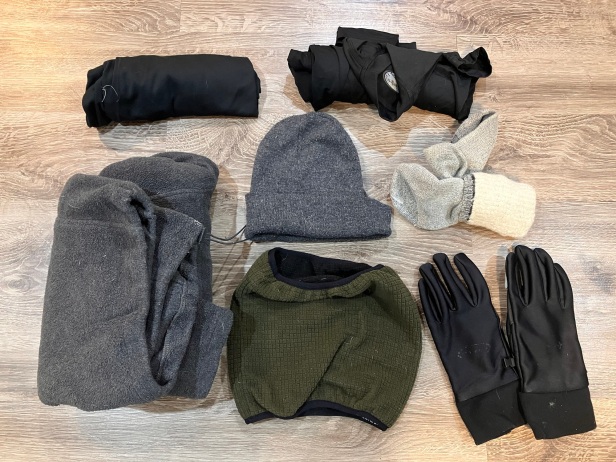 Winter gear for get home bag